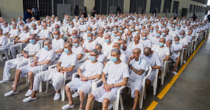 El Salvador holds mass trial for 486 alleged gang members