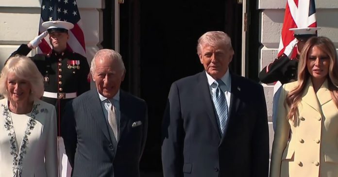 King Charles and Queen Camilla arrive in Washington to meet with President Trump and First Lady 