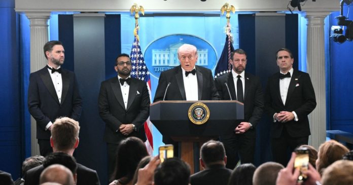 Trump speaks after shooter apprehended outside White House Correspondents' Dinner