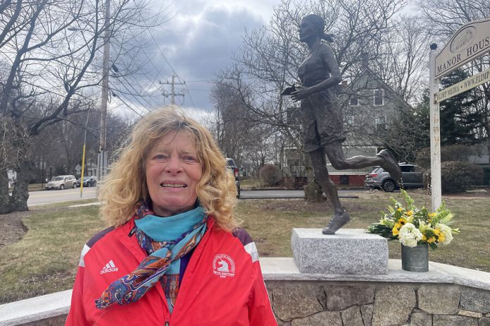 Bobbi Gibb proved women could run the Boston Marathon. Now her statue marks the start.