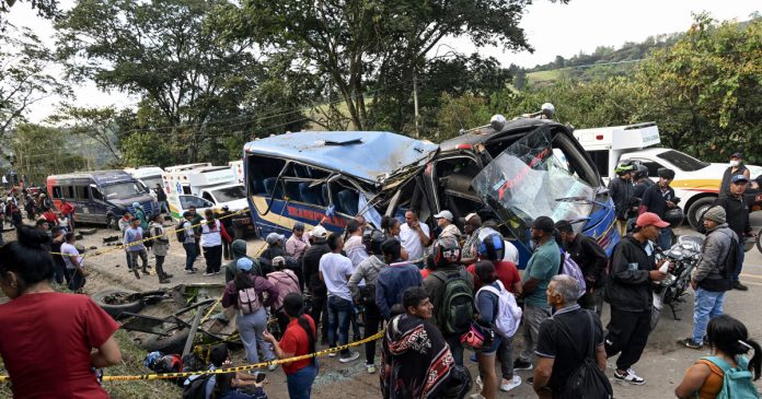 An explosive device kills 13 and injures 38 on a bus in southwestern Colombia as violence persists