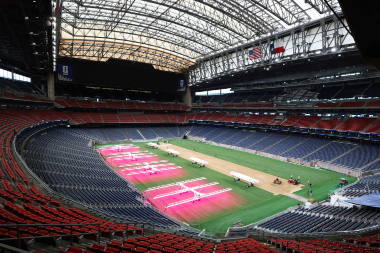 NRG Stadium during World Cup preparations