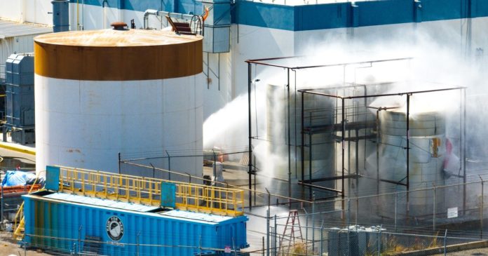 Chemical Tank in California Cools, Eliminating Risk of Explosion
