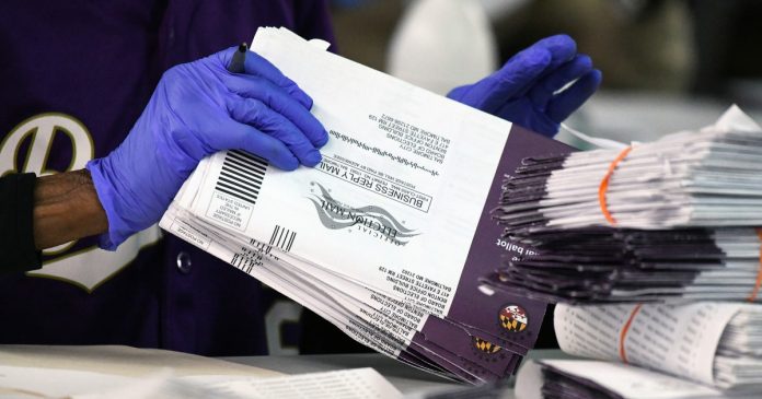 Trump calls for DOJ investigation after mail ballot error in Maryland