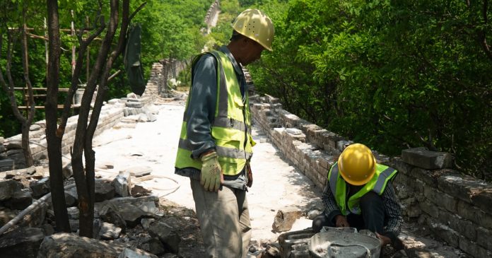 China’s Great Wall is being restored one brick at a time