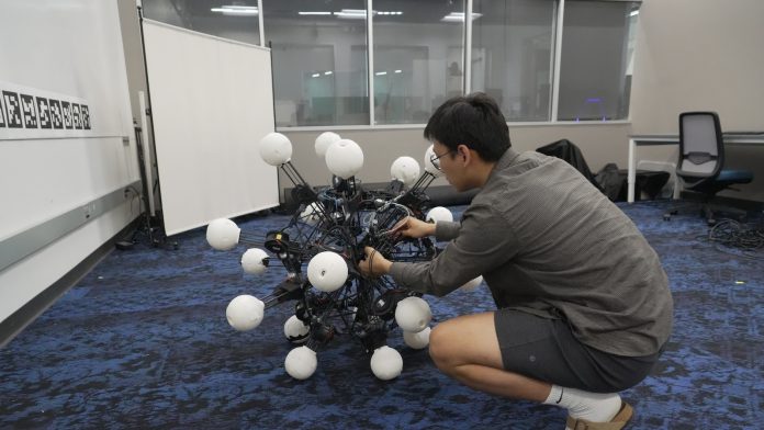 Meet Argus, a robot with 20 legs and eyes built to move and see in any direction