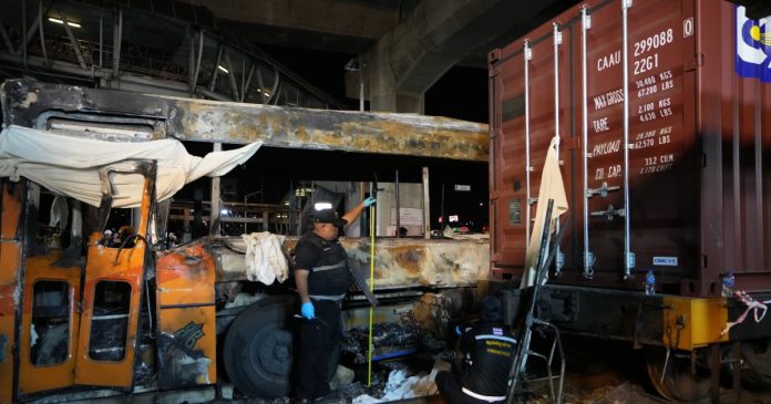 Train driver charged after crash in Bangkok kills 8
