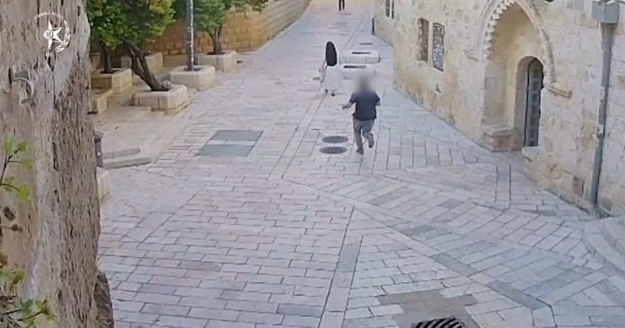 Israeli police release video showing the moment a French nun was attacked