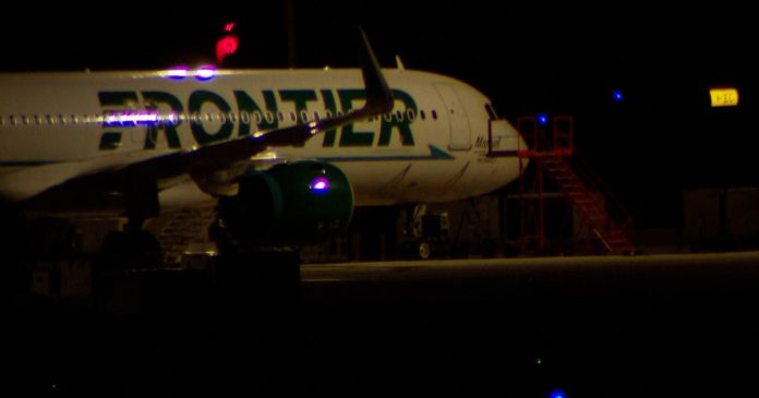 Passengers on Frontier jet that killed person on runway describe scene on board