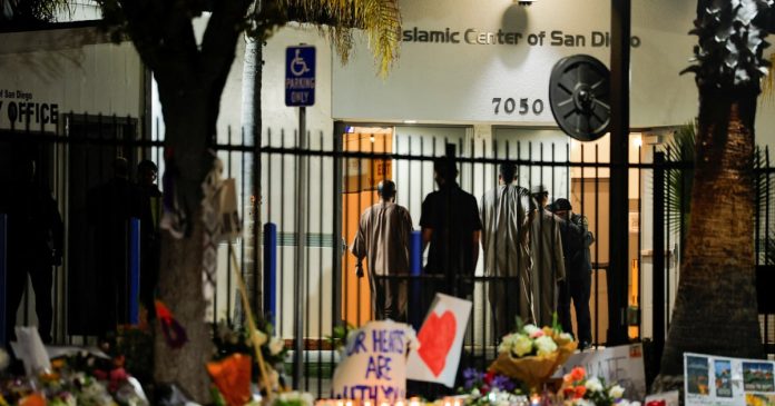 Family says suspect in San Diego mosque shooting was influenced by hateful content online