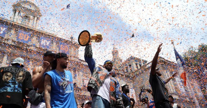 New York Knicks Ticker-Tape Parade: See All the Highlights!