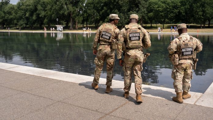 Trump says 6 people have been arrested for damaging the Reflecting Pool