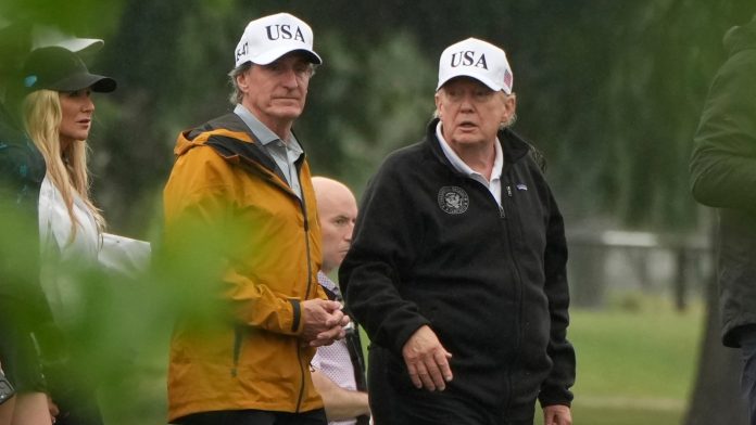 Trump says his renovation plans for a golf course will have Washington hosting a 'major' tournament