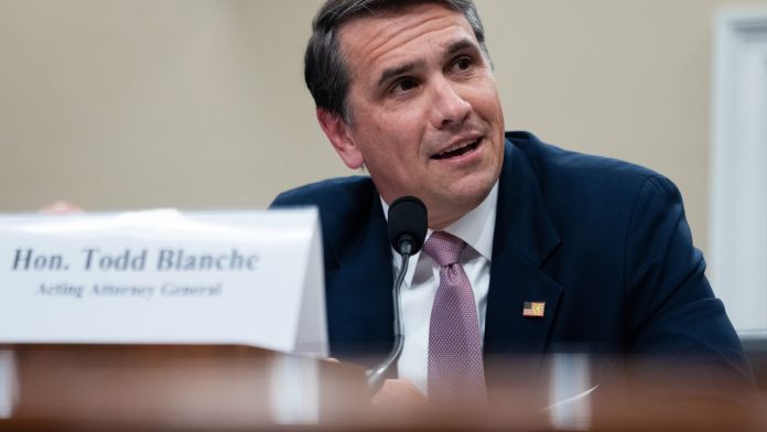 Trump says he's nominating Todd Blanche to serve as attorney general