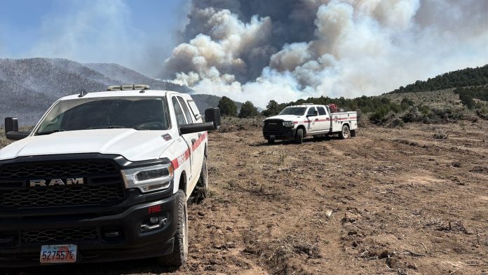 Heat, wind and drought conditions spark wildfires in US West