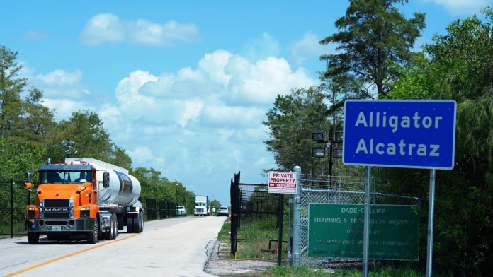 All detainees from immigration facility 'Alligator Alcatraz' have been transferred, DHS says