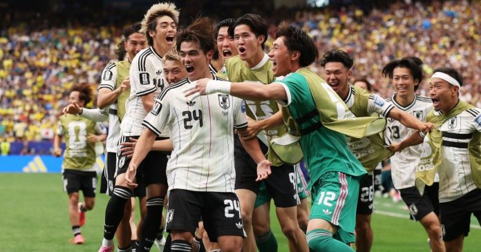 Golazo de Kaishū Sano para adelantar a Japón frente a Brasil