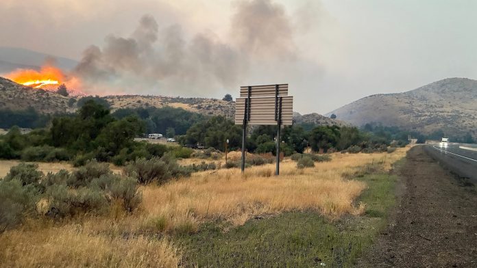 Major Oregon interstate closed for 70 miles due to wildfire