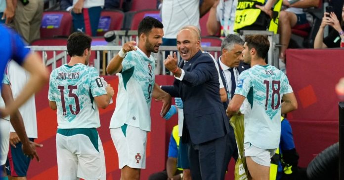 ¡Así festejó Roberto Martínez el penal de Cristiano Ronaldo para el empate de Portugal!