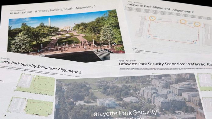 Federal panel reviews fencing plan, screening center to improve White House security