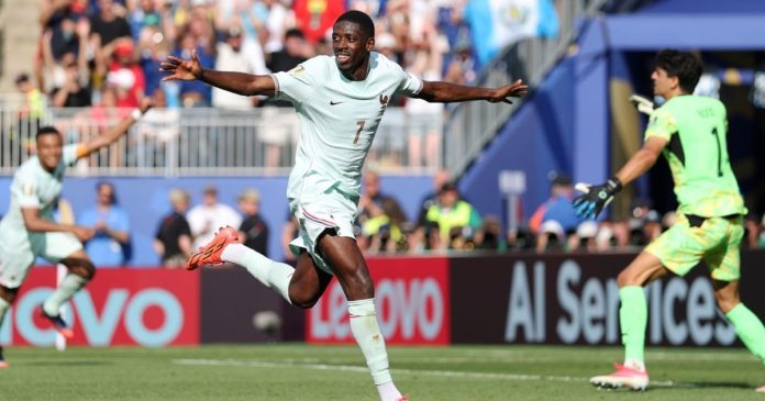 Gol de Dembélé pone el segundo de Francia tras un disparo imparable para Bounou