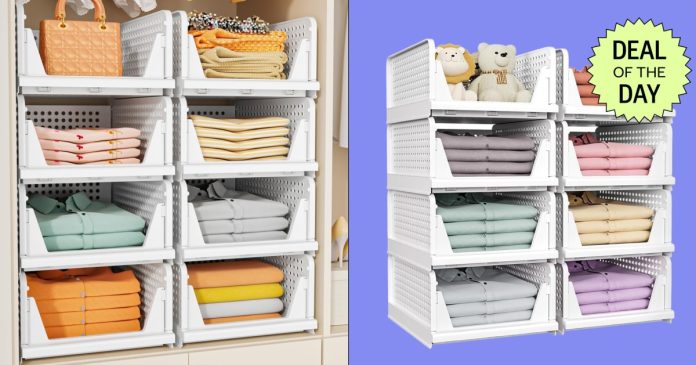 Amazon’s Stackable Storage Bins Are 40% Off