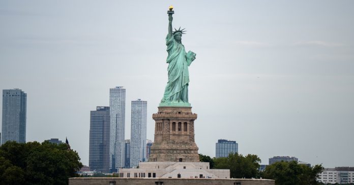 Boat capsizes near Statue of Liberty, killing woman and child