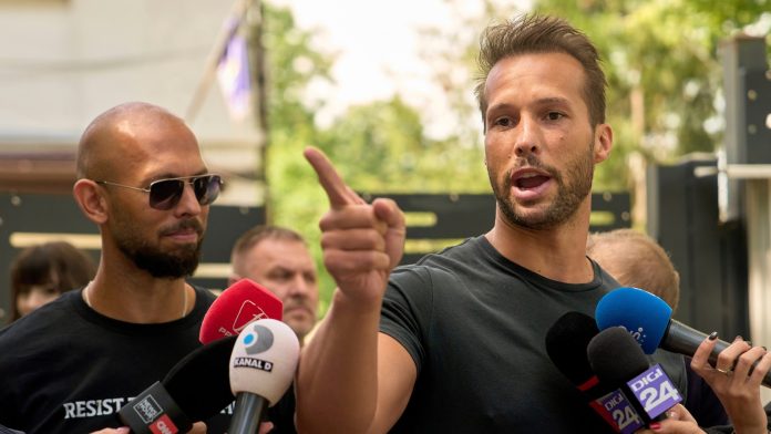 Attorneys say Tate brothers should remain free in the US as they fight UK extradition