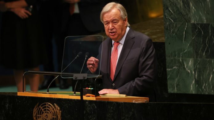 UN chief says power has polarized the world and urges leaders to cooperate