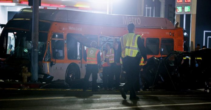 Driver charged with 2nd-degree murder in L.A. bus crash that news helicopter was covering