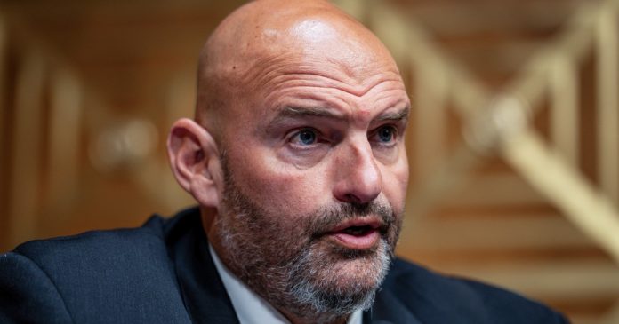 Sen. John Fetterman makes a surprise cameo praising Republicans at the GOP convention