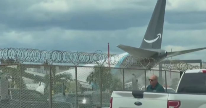 Five dead, five injured after Amazon cargo plane overruns runway at Miami airport 